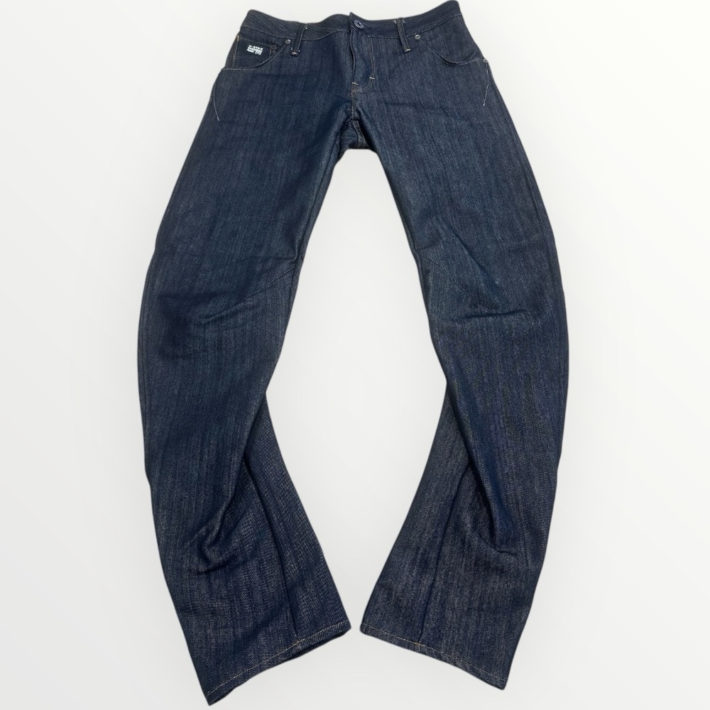 G Star Raw Jeans Men 36x32 Blue Arc 3D Slim Darkwash RAWGS01 Designer Denim NWOT